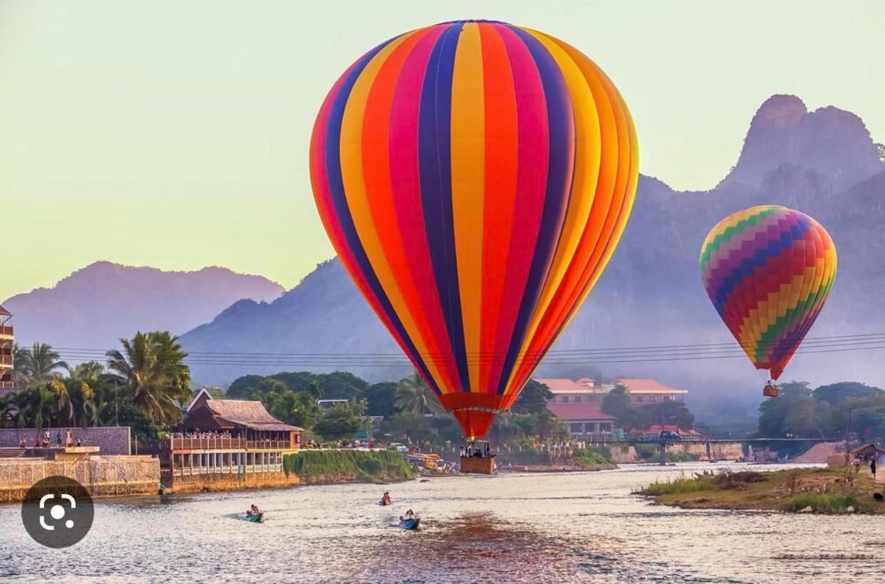 Vang Vieng Bungalows المظهر الخارجي الصورة