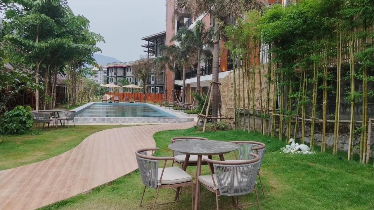 Vang Vieng Bungalows المظهر الخارجي الصورة